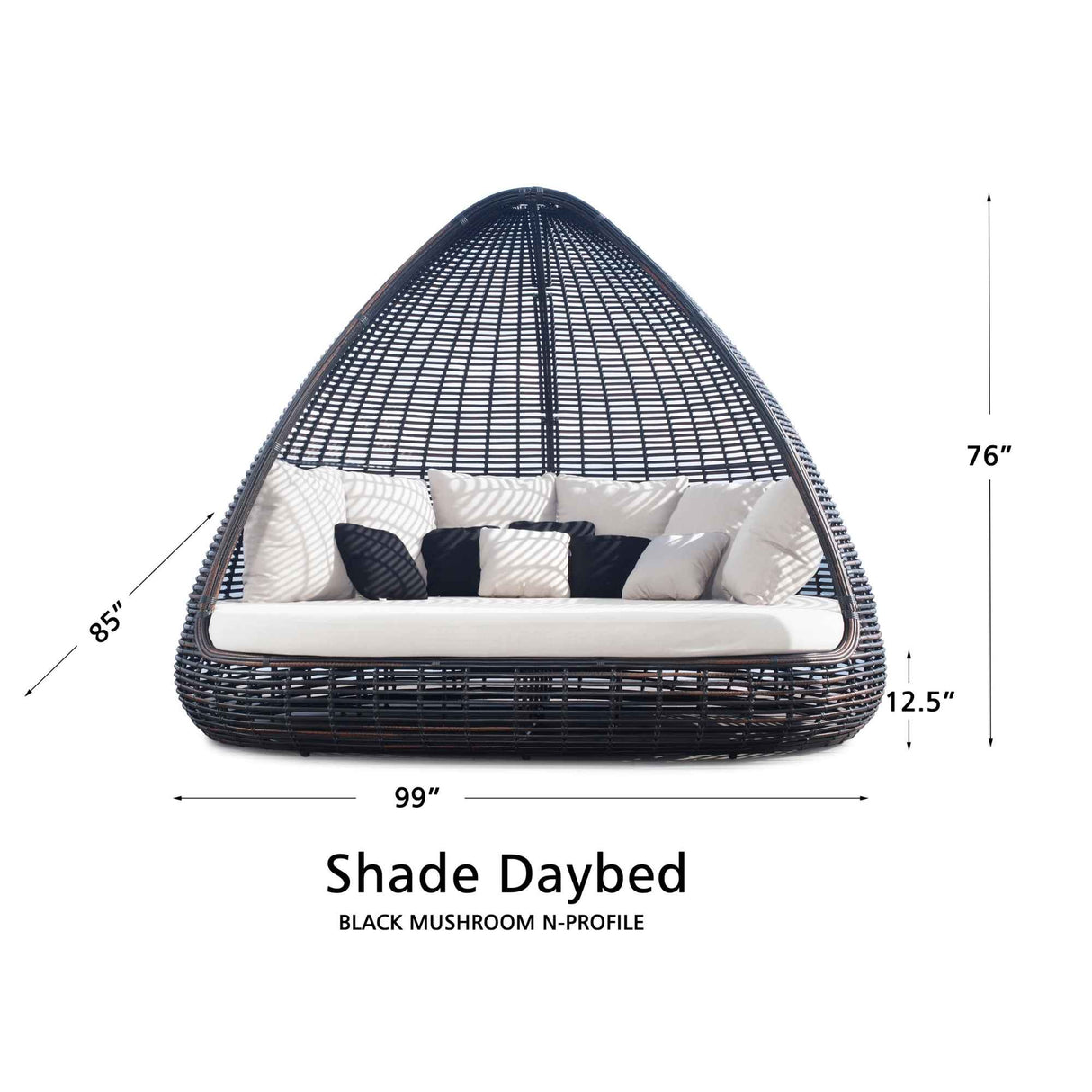 Skyline Design Shade Daybed with Sunbrella Cushions