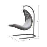 Skyline Design Drone Hanging Chair with Frame and Sunbrella Cushions