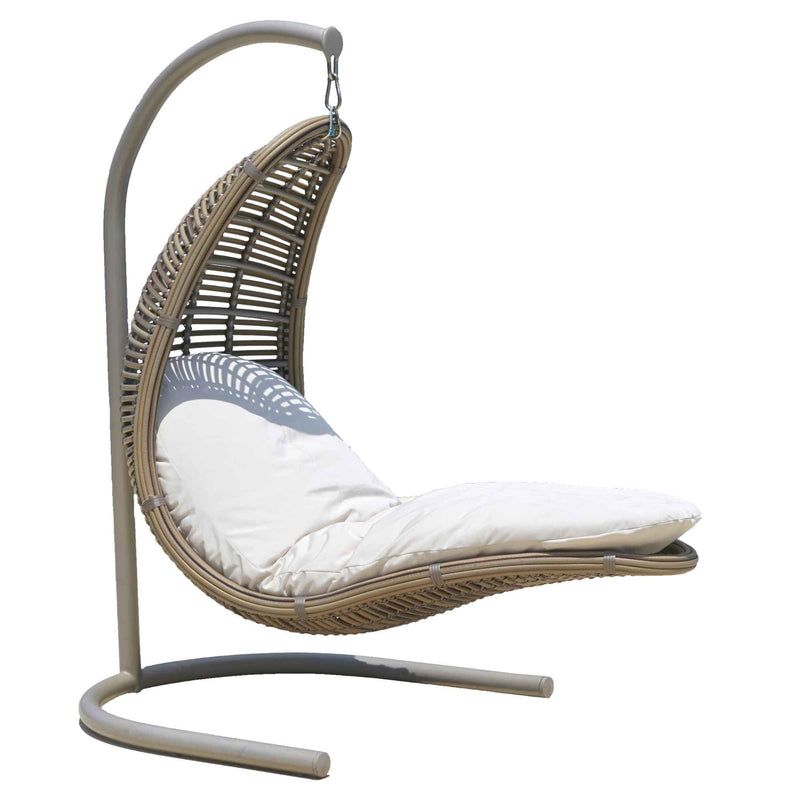 Skyline Design Drone Hanging Chair with Frame and Sunbrella Cushions