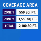 MRCOOL 55K 6-Zone DIY Mini Split System w/ 12k + 36k Air Handlers Two 16 ft Pre-Charged Line Sets DIYM255HPW02D00