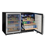 Allavino Reserva Series 46.8” Stainless Steel Side‑by‑Side Beverage Center BF 2X‑VSBC24L‑SS