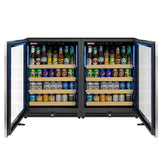 Allavino Reserva Series 46.8” Stainless Steel Side‑by‑Side Beverage Center BF 2X‑VSBC24L‑SS