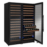 Allavino Reserva Series 308-Bottle 71″ Tall Four-Zone Black Metal Side-by-Side Wine Refrigerator BF 2X-VSW15471D-2B