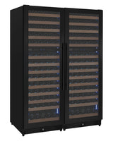 Allavino Reserva Series 308-Bottle 71″ Tall Four-Zone Black Metal Side-by-Side Wine Refrigerator BF 2X-VSW15471D-2B