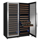 Allavino Reserva Series 308-Bottle 71″ Tall Four-Zone Stainless Steel Side-by-Side Wine Refrigerator 2X-VSW15471D-2S