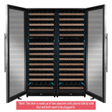 Allavino Reserva Series 308-Bottle 71″ Tall Four-Zone Stainless Steel Side-by-Side Wine Refrigerator 2X-VSW15471D-2S
