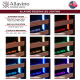Allavino Reserva Series 344″ Four Zone Built‑In Side‑by‑Side Black Metal Wine Refrigerator