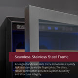 Allavino Reserva Series 344-Bottle 71″ Tall Four Zone Built-In Side-by-Side Wine Refrigerator with Stainless Steel Doors