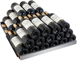 Allavino 47" Wide FlexCount II Tru-Vino 354 Bottle Dual Zone Stainless Steel Side-by-Side Wine Refrigerator