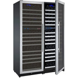 Allavino 47" Wide FlexCount II Tru‑Vino 344 Bottle Four‑Zone Stainless Steel Side‑by‑Side Wine Refrigerator BF 2X‑VSWR172‑2S20