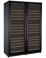 Allavino 47″ Wide FlexCount II Tru‑Vino 354 Bottle Dual Zone Black Side‑by‑Side Wine Refrigerator 2X‑VSWR177‑1B20