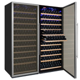 Allavino Vite II Tru-Vino 63″ 554 Bottle Dual Zone Stainless Steel Side-by-Side Wine Refrigerator