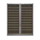 Allavino Vite II Tru-Vino 63″ 554 Bottle Dual Zone Stainless Steel Side-by-Side Wine Refrigerator