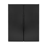 Allavino 63″ Wide Vite II Tru-Vino 610 Bottle Dual Zone Solid Black Door Side-by-Side Wine Refrigerator