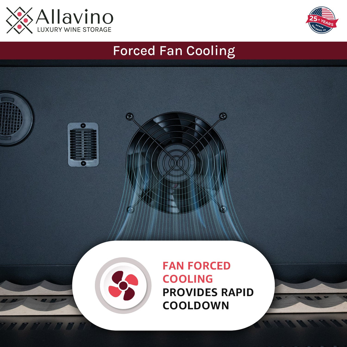 47" Wide Reserva Series 51 Bottle/124 Can Stainless Steel Side-by-Side Two Zone Wine Refrigerator/Beverage Center