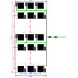 Alien Hydroponics EasyFeed 15 Pot 5 Row Kit