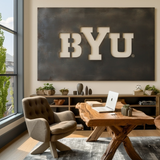 The BYU- Metal Wall Art - Landscape Slate