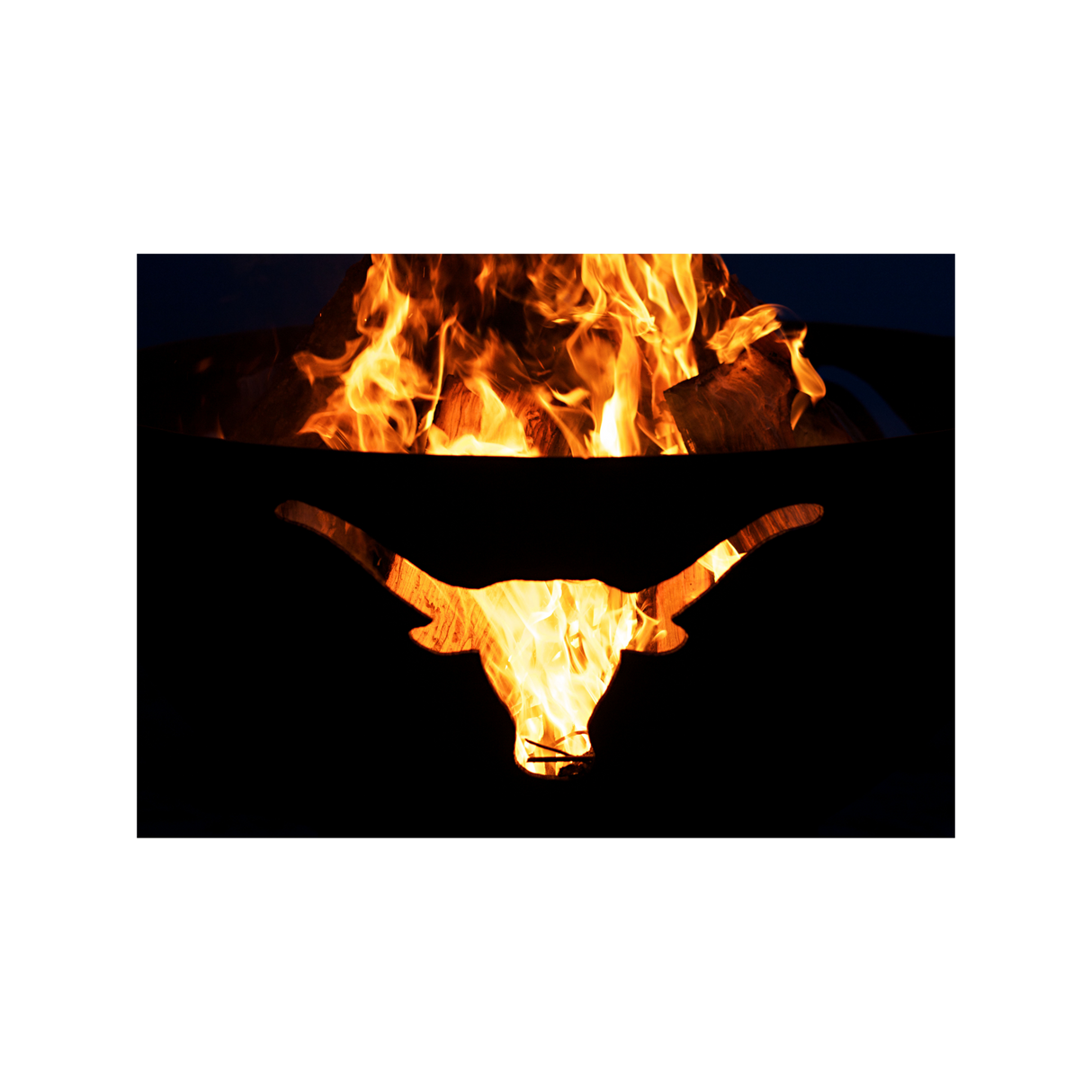 Fire Pit Art Long Horn Fire Pit