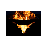 Fire Pit Art Long Horn Fire Pit