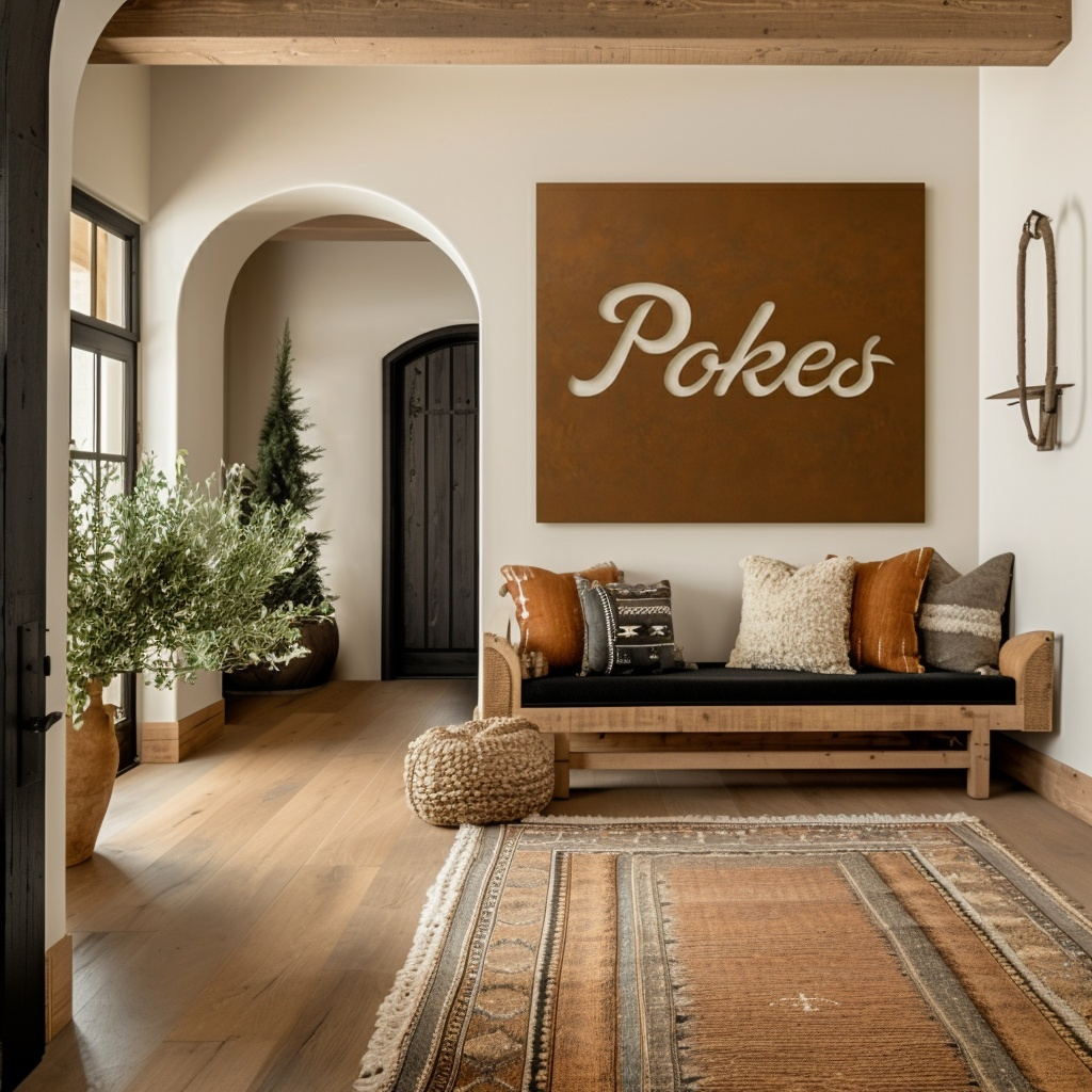 The Pokes - Metal Wall Art - Square Umber