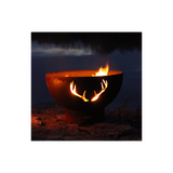Fire Pit Art Antlers Fire Pit