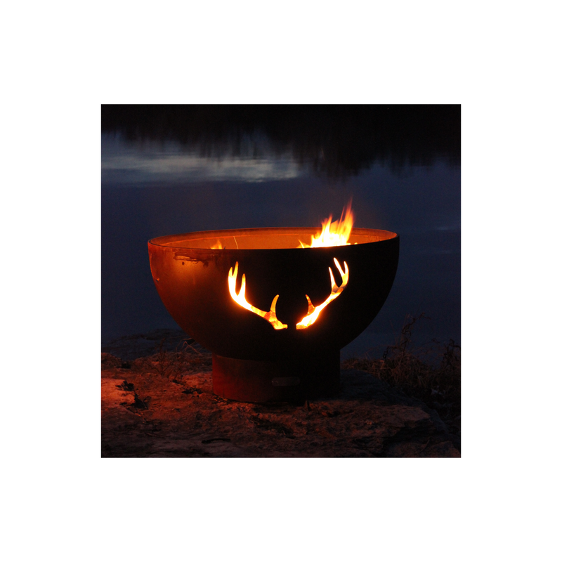 Fire Pit Art Antlers Fire Pit