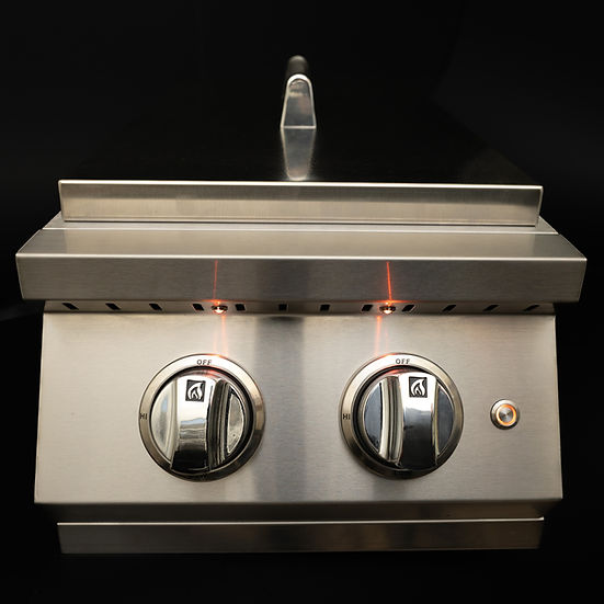 KoKoMo Grills Professional Double Side Burner With Removable Cover