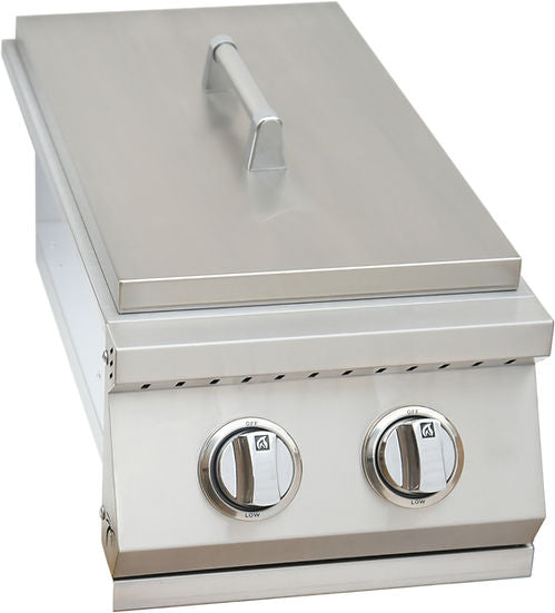 KoKoMo Grills Built in Stainless Steel Double Side Burner with Removable Cover