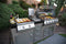KoKoMo Grills Teppanyaki, Griddle, Built in BBQ Grill with Side Burner, Storage Drawers 7'6"