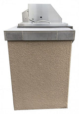 KoKoMo Grills Antigua 6' BBQ Island Built In BBQ Grill Side Burner and Bar on one Side