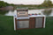 Kokomo Grills Professional Shiplap Built In Outdoor Kitchen with Waterfall Edge