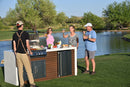 Kokomo Grills Professional Shiplap Built In Outdoor Kitchen with Waterfall Edge
