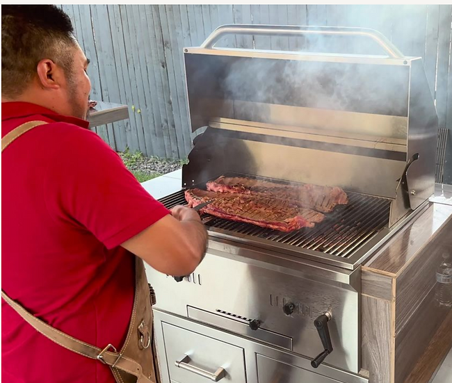 KoKoMo Grills 32" Built in Stainless Steel Charcoal BBQ Grill