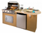 KoKoMo Grills Poly 7'6" BBQ Island with Octagon Bar on Three Sides and Built in BBQ Grill