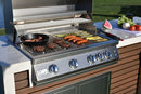 Kokomo Grills Professional Shiplap Built In Outdoor Kitchen with Waterfall Edge