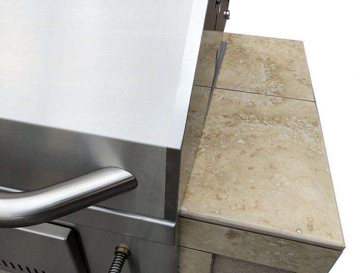 KoKoMo Grills St. Martin 4' Charcoal Built In BBQ Island