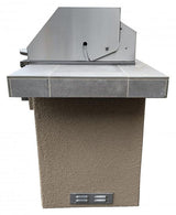 KoKoMo Grills Antigua 6' BBQ Island Built In BBQ Grill Side Burner and Bar on one Side
