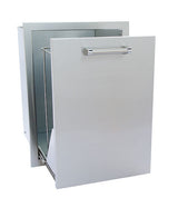 KoKoMo Grills Outdoor Kitchen Stainless Steel Trash Can or Liquid Propane Tank Drawer