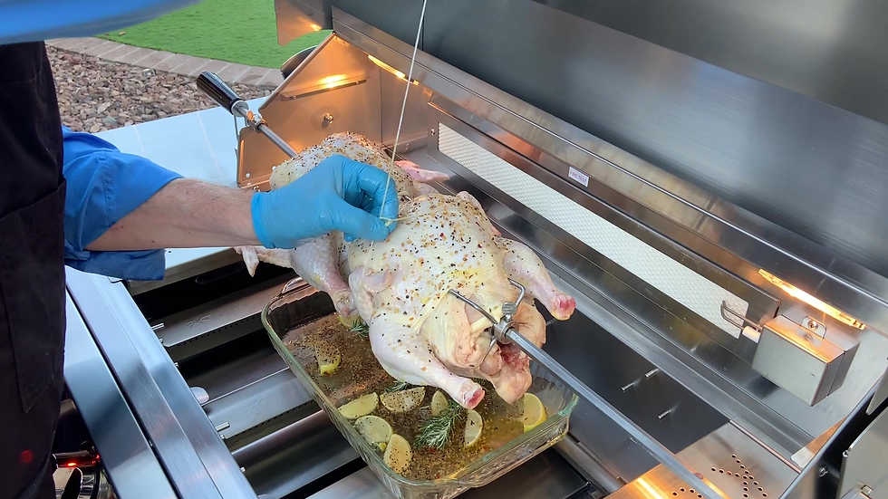 KoKoMo Grills 5 Burner Stainless Steel Rotisserie Kit