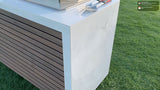 Kokomo Grills Professional Shiplap Built In Outdoor Kitchen with Waterfall Edge