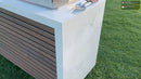 Kokomo Grills Professional Shiplap Built In Outdoor Kitchen with Waterfall Edge