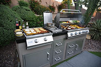 KoKoMo Grills 5 Burner Griddle Combo Drawer Fridge Built In BBQ Island Outdoor Kitchen