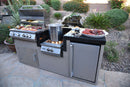 KoKoMo Grills Power Burner 4 Burner 32 inch Built In BBQ Grill Island Kitchen Package