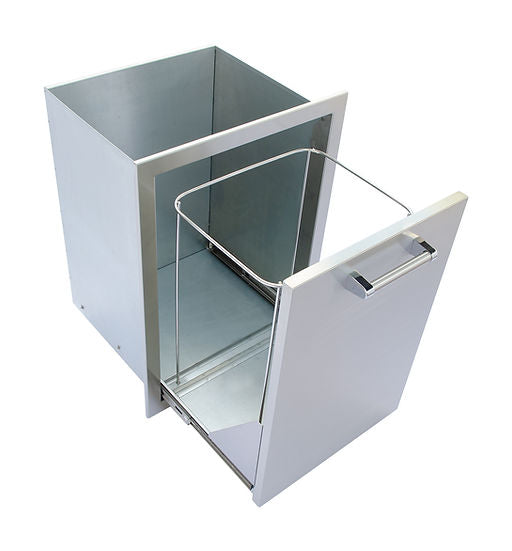 KoKoMo Grills Outdoor Kitchen Stainless Steel Trash Can or Liquid Propane Tank Drawer