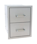 KoKoMo Grills Outdoor Kitchen Stainless Steel Double Drawer