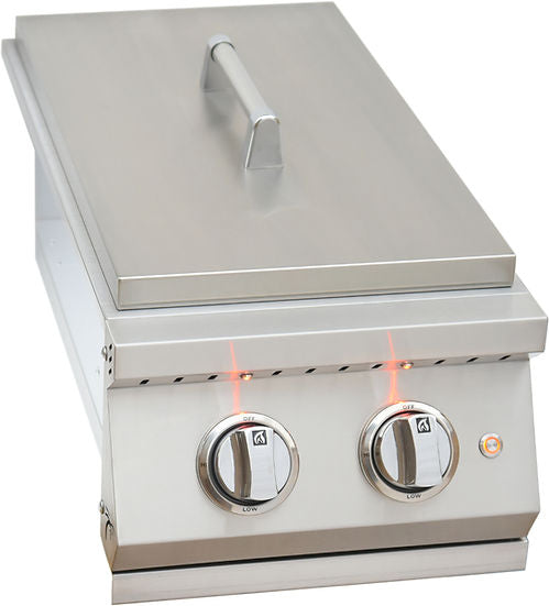 KoKoMo Grills Professional Double Side Burner With Removable Cover