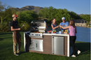 Kokomo Grills Professional Shiplap Built In Outdoor Kitchen with Waterfall Edge