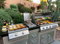 KoKoMo Grills Teppanyaki, Griddle, Built in BBQ Grill with Side Burner, Storage Drawers 7'6"