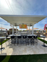 KoKoMo Grills Built in Big Island Sports Bar Outdoor Kitchen Grill With TV