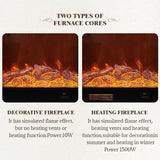 HearthArtSinn Aurora 6 European Wooden Style Electronic Fireplace